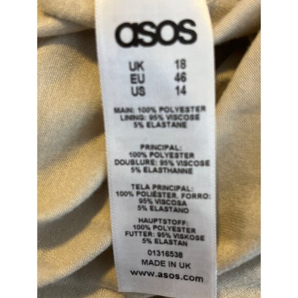 ASOS Curve Leopard Print Maxi Dress Size 14 - Picture 11 of 12